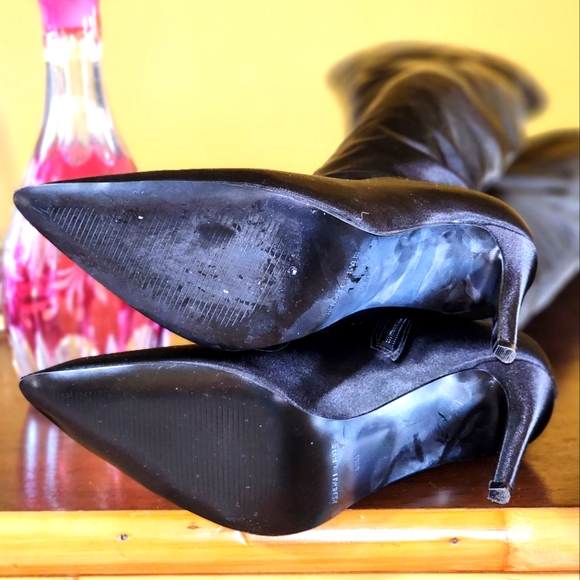 Kendall and Kylie satin OTK boots, sz 8.5 - Picture 6 of 6